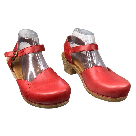 Dansko Red Leather Maisie Sandals.. so so cute EUC. Size eur 40, 9.5/10 - Picture 8 of 14